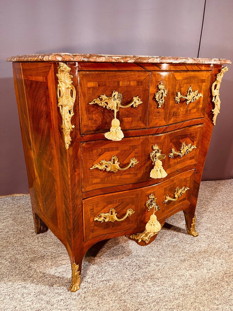 Commode Louis XV , Estampillée REVAULT , 18ème Siècle -photo-8