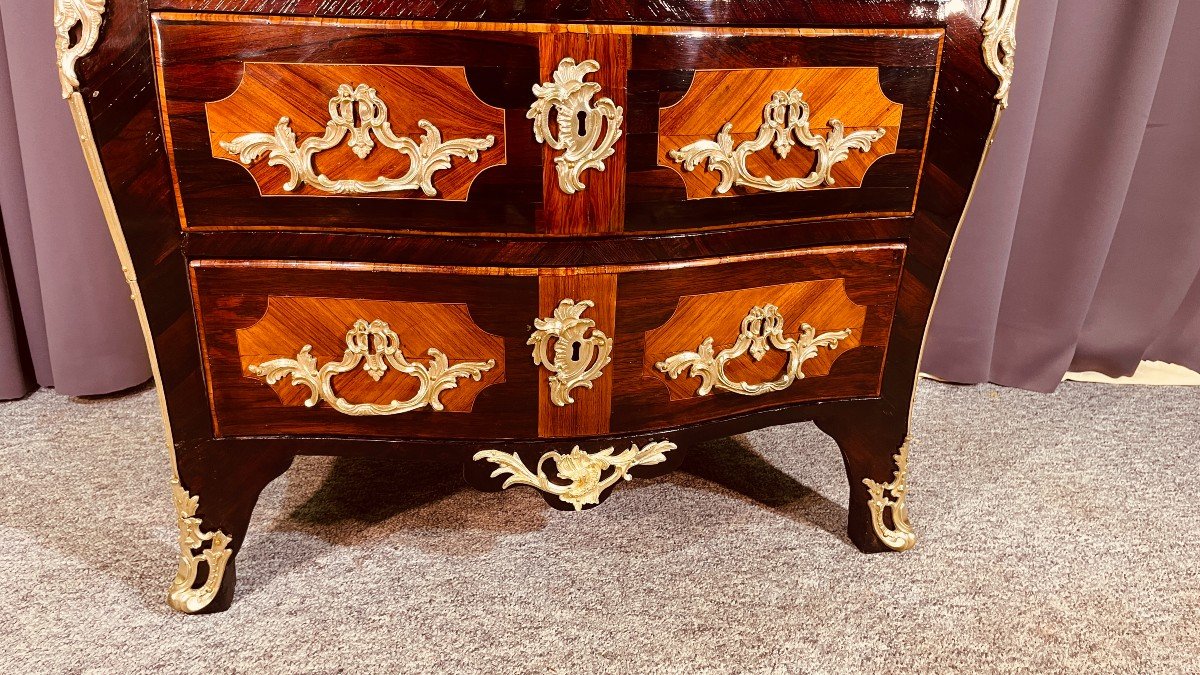 Commode Louis XV Stamp Sébastien Vie, Period 18th-photo-3