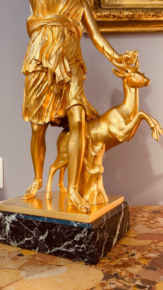 Bronze Signed Founder Barbedienne (1810-1892)-photo-3