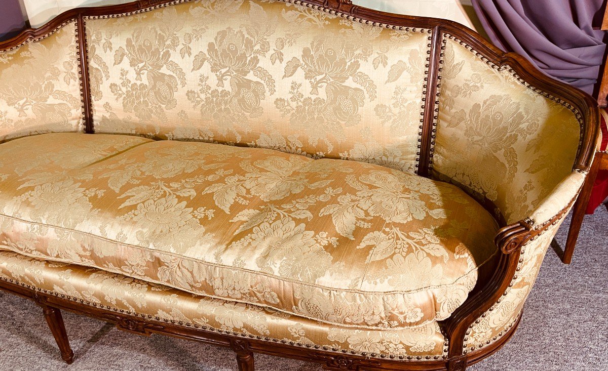 Trash Sofa Louis XV Period, Eighteenth Century-photo-2