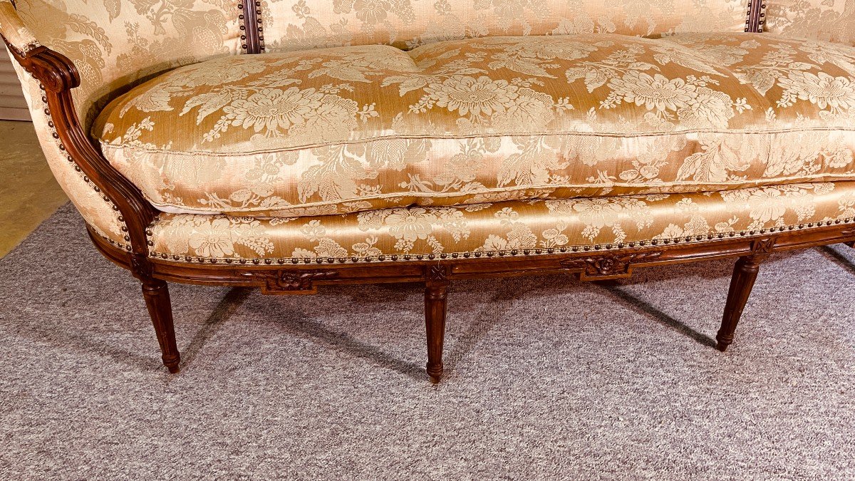 Trash Sofa Louis XV Period, Eighteenth Century-photo-7