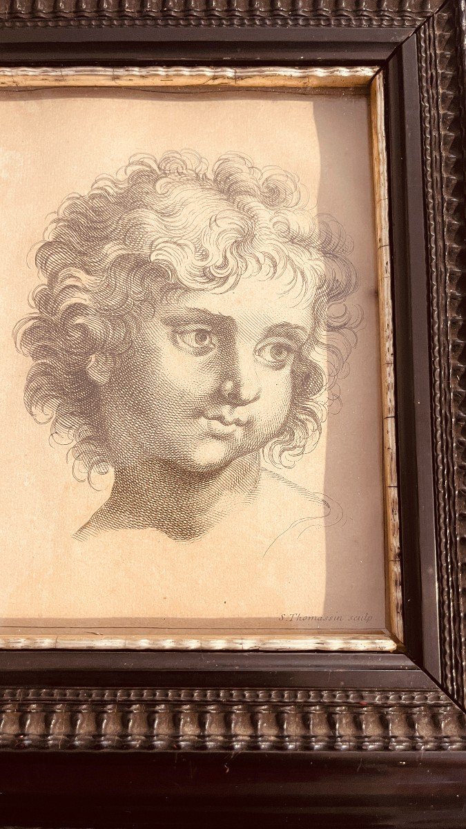 Engraving Signed Simon Thomassin, Sculptor-photo-4