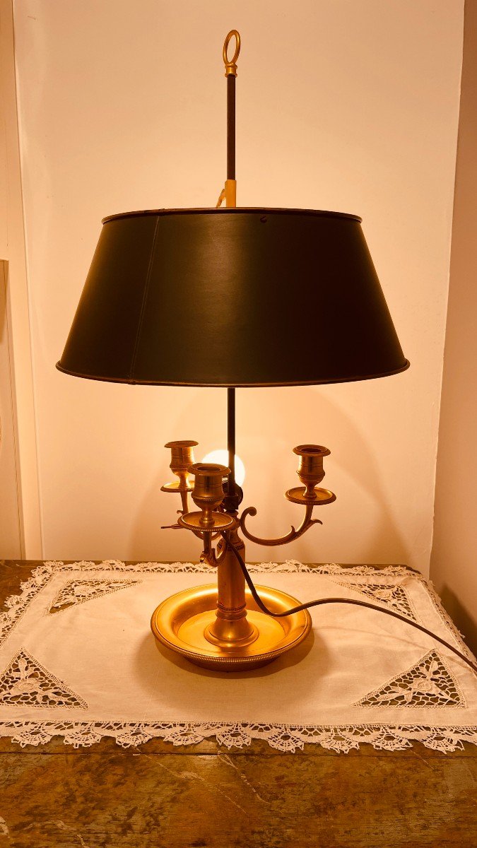 Bouillotte Lamp With 3 Lights, Twentieth-photo-7