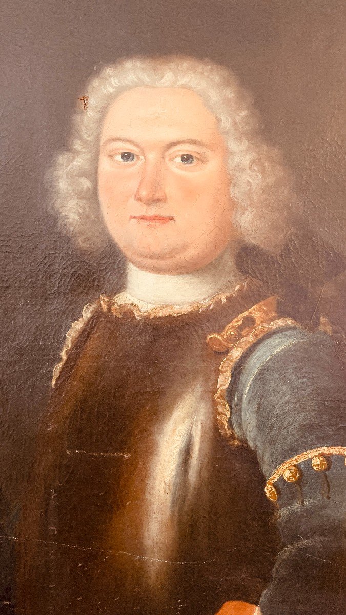 Portrait d'un Gentilhomme En  Armure , Du XVIIIe Siècle-photo-2