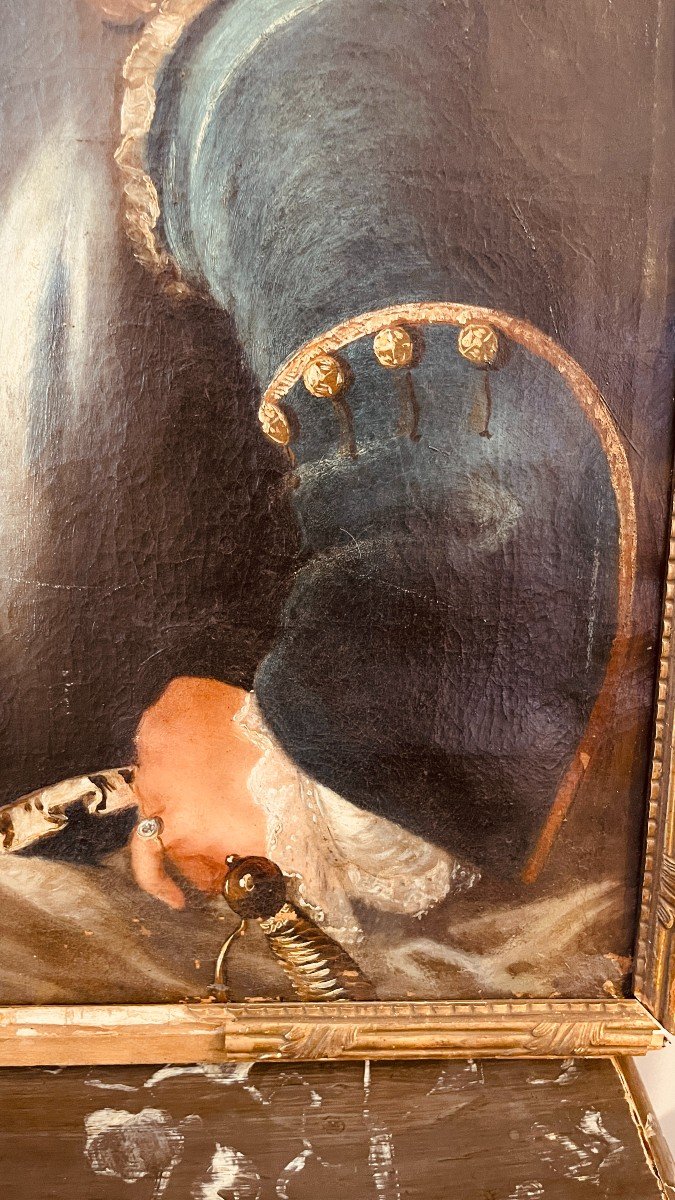 Portrait d'un Gentilhomme En  Armure , Du XVIIIe Siècle-photo-4