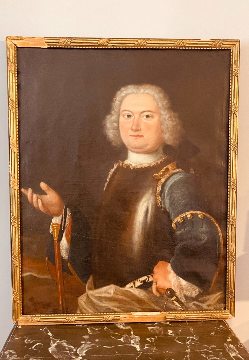 Portrait d'un Gentilhomme En  Armure , Du XVIIIe Siècle