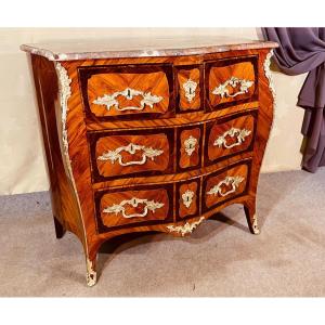 Commode Louis XV Pierre Roussel Stamp, Eighteenth Century