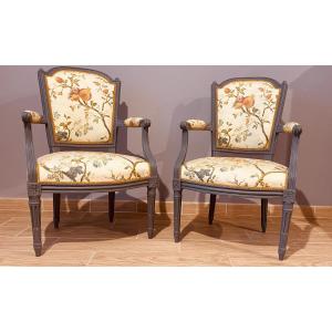 Paire de Fauteuils Estampillés AVISSE ( 1723-1796)