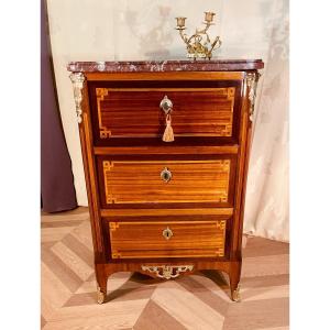 Furniture With 3 Drawers, Guillaume Cordie Stamp, 18th 