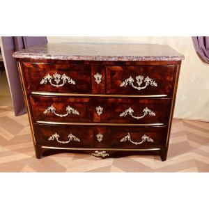 Louis XIV Commode In Rosewood, 18th Century 