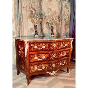 Étienne  DOIRAT ( 1675-1732 ) Commode Aux Oiseaux 