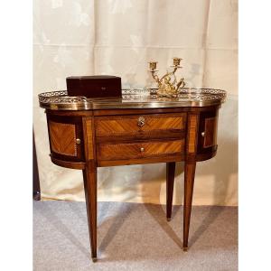 Table Tambour De Forme Rognon. , époque XIXe Siècle 