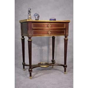 Louis XVI Mahogany Coffee Table, 19th Century 
