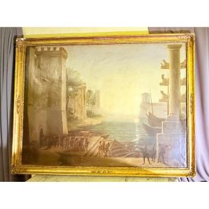 École Espagnole  XVIIIe , Tableau 182 CM x 124 CM ,