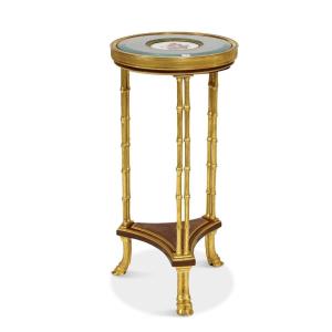Louis XVI Pedestal Table With Bamboo Stems, 1880 