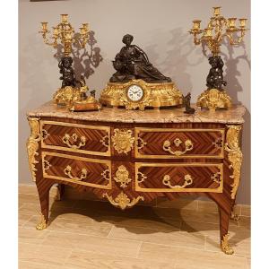 Commode par Charles CRESSENT , vers 1725-1735 , début XVIIIe 