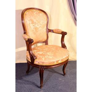 Armchair Stamped G. Iacob, Model Delivered To The Count Of Artois, 18th Century 