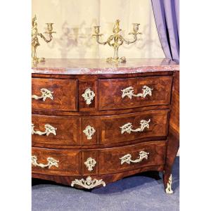 Louis XV Style Bombé Commode, 18th Century 