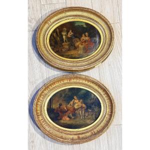 Paire de Pendants : LANFANT de METZ ( 1814-1892 )