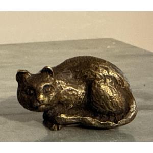 Small Bronze Cat , Miniature