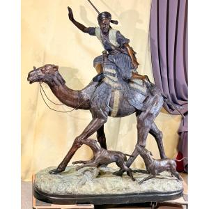 Orientalist Statue In Bronze , Signed Dubucand ,
