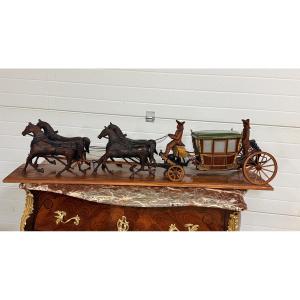 Model: Royal Ceremonial Carriage Drawn By Four Horses