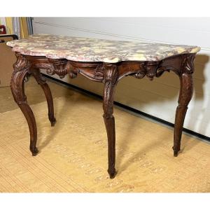 Console en Arbalète , Époque Régence vers 1720 / 1730 , début XVIIIe