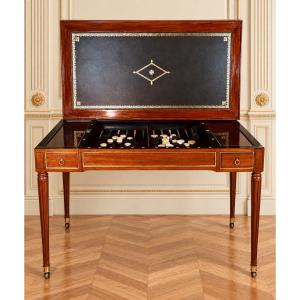 Table TRIC TRAC . Estampillée Etienne AVRIL, XVIIIe Siècle