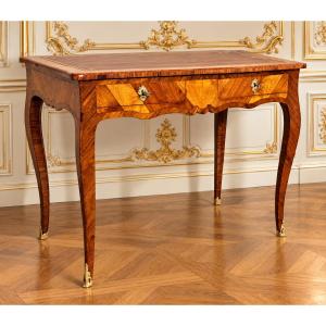 Bureau Plat Louis XV , Époque XVIIIe Siècle