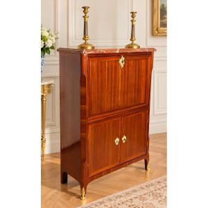 Louis XVI Secretary Desk, Stamped "stumff," 18th Century