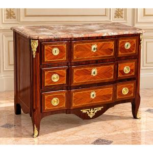 Commode à Ressaut , Estampillée REIZELL , Époque XVIIIe Siècle