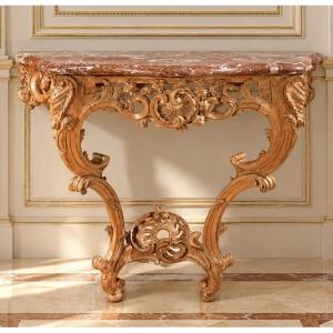 Louis XV Console Table, 18th-century 