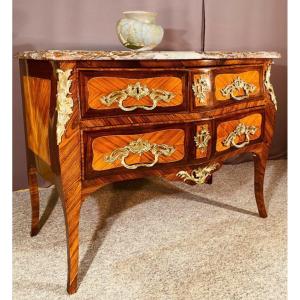 Louis XV Commode, Curved All Faces, 18th Century