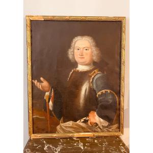 Portrait Of A Gentleman In Armor, From The Eighteenth Century