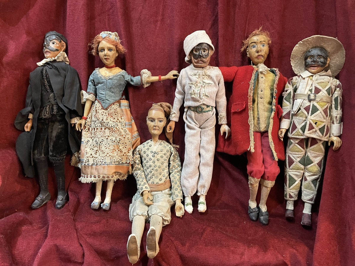 Wooden Puppets, Italy, 18th Century