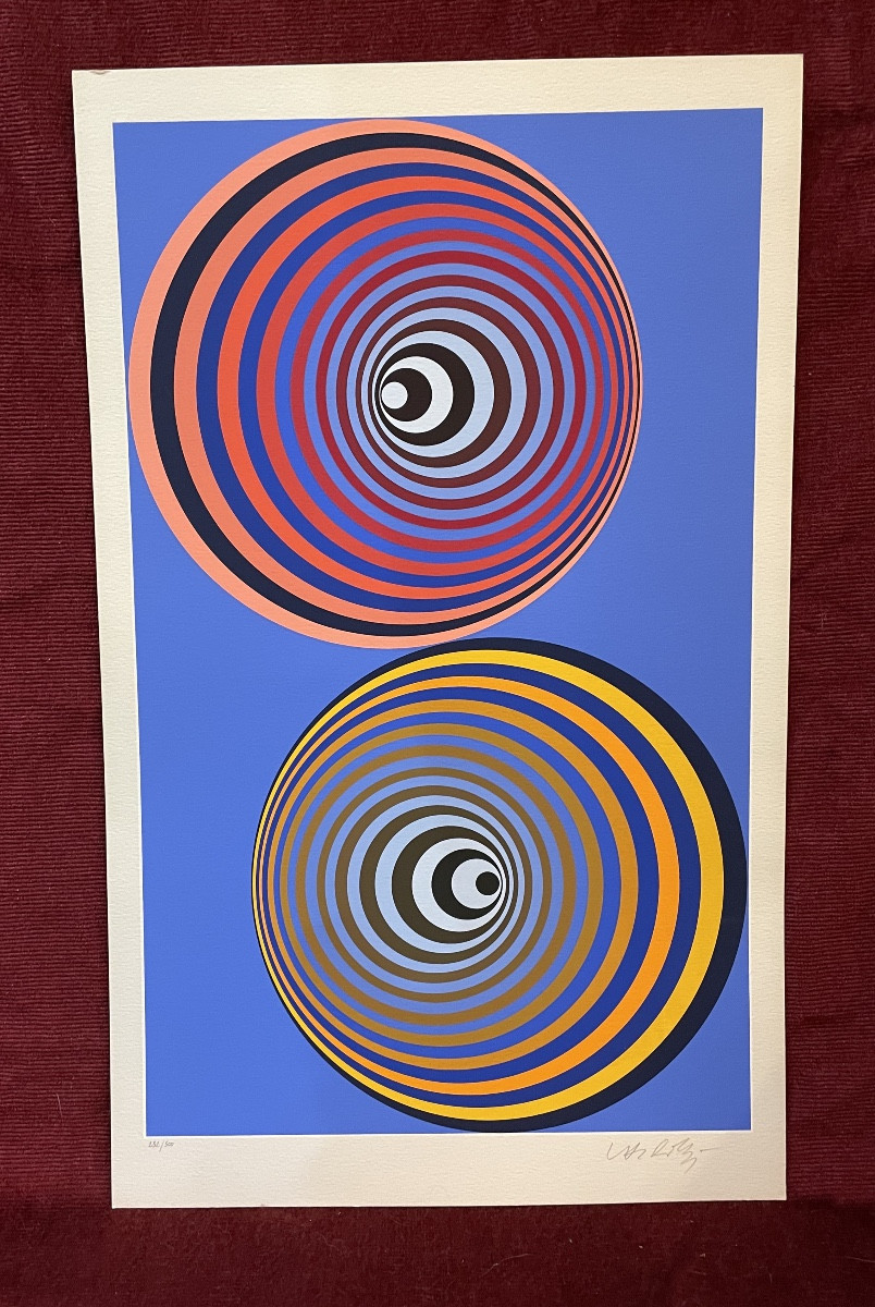 Sérigraphie "Oerveng cosmos" VASARELY