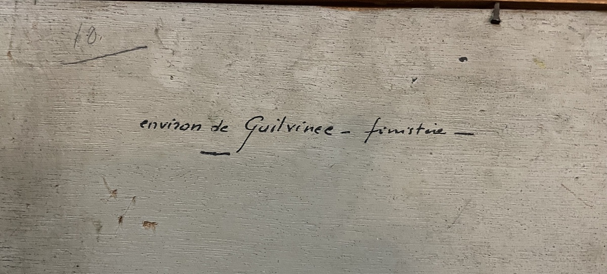 Pierre RAIGHASSE "Pardon aux environs de Guilvinec", huile sur panneau -photo-1