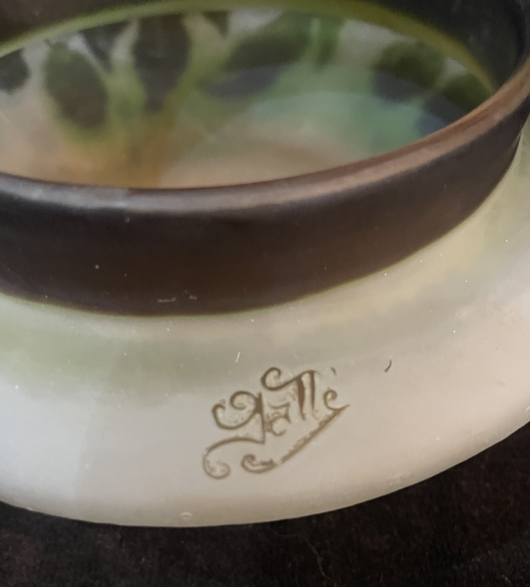 Bonbonnière GALLÉ fleurs de houblon-photo-4