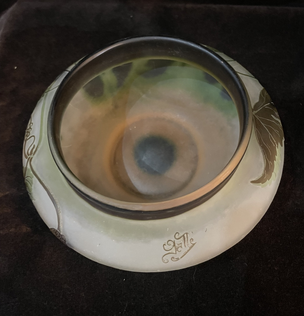 Bonbonnière GALLÉ fleurs de houblon-photo-4