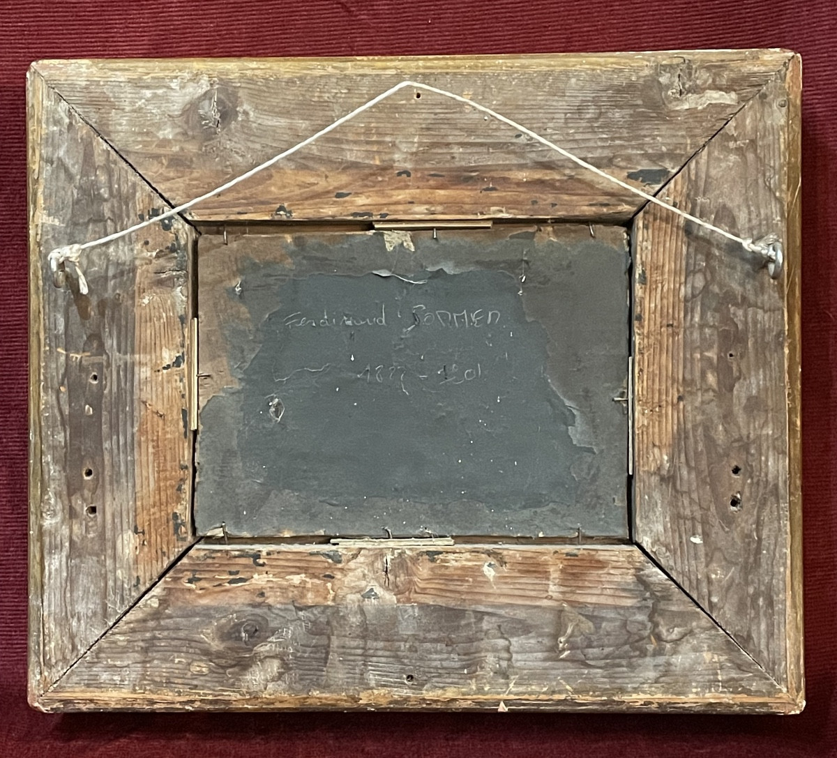 F. Sommer, petit paysage de montagne 19 ème siècle-photo-2