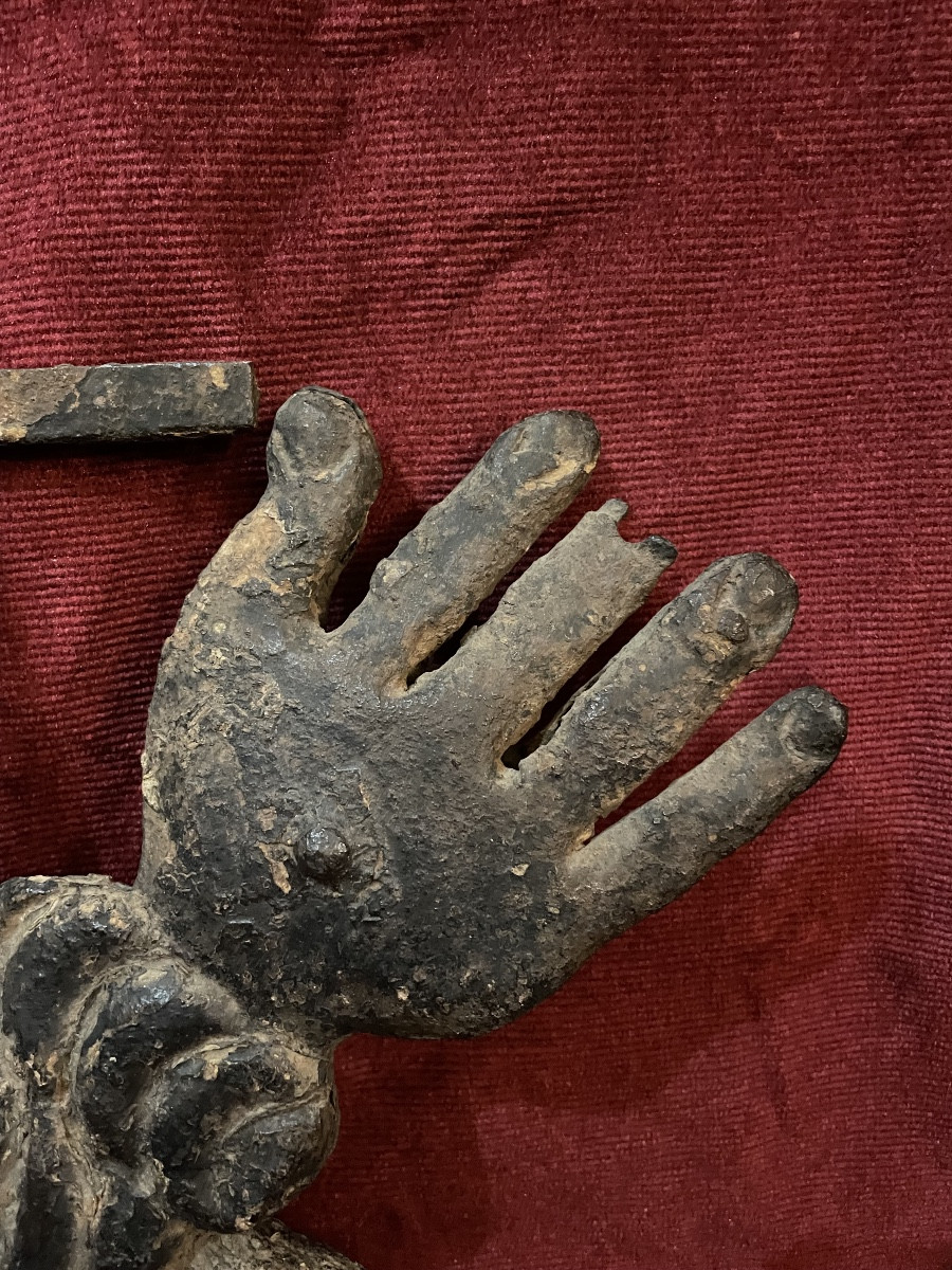 Wrought Iron Emblem Of The Franciscan Order, Folk Art, 16th Century -photo-4