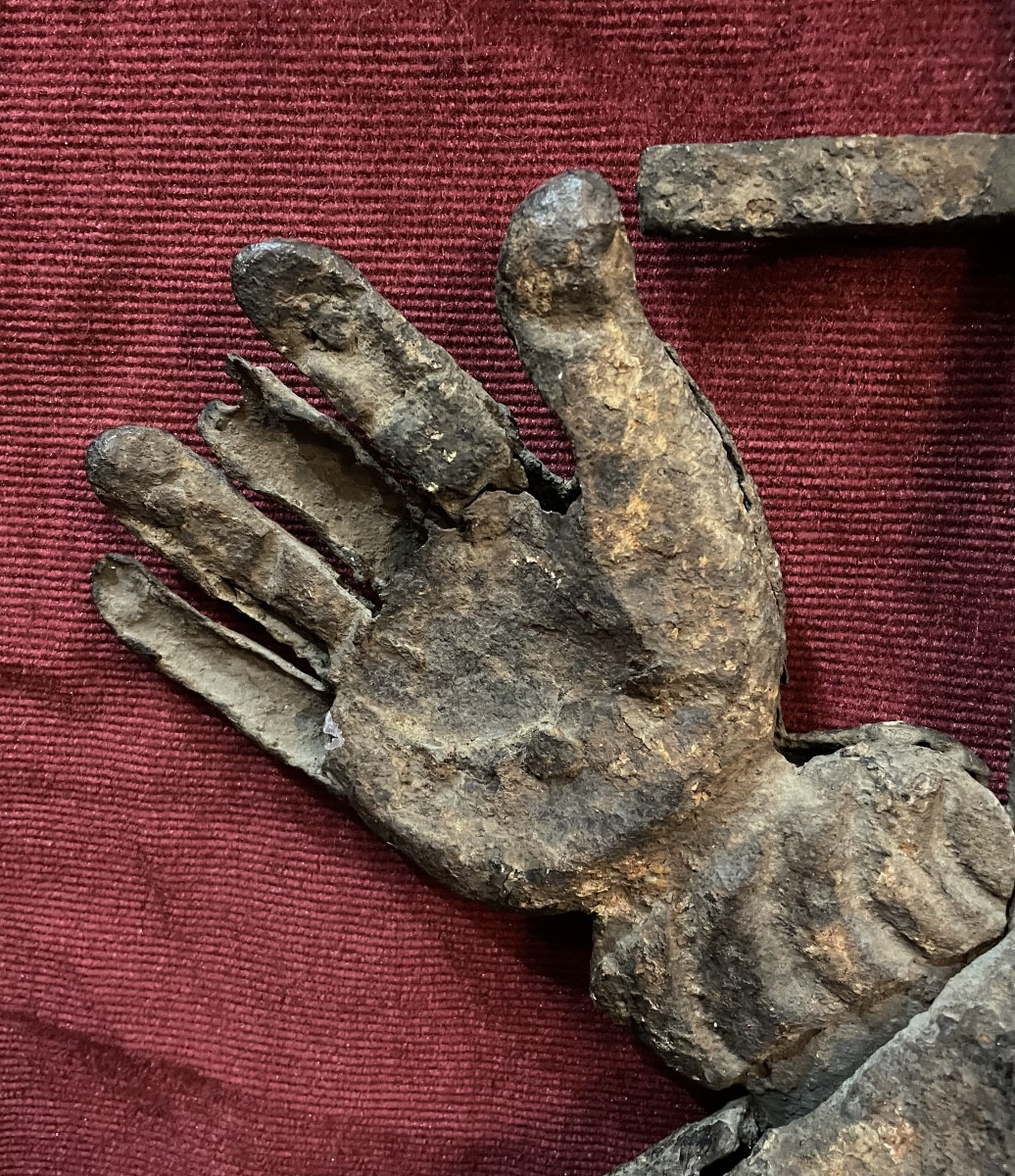 Wrought Iron Emblem Of The Franciscan Order, Folk Art, 16th Century -photo-1