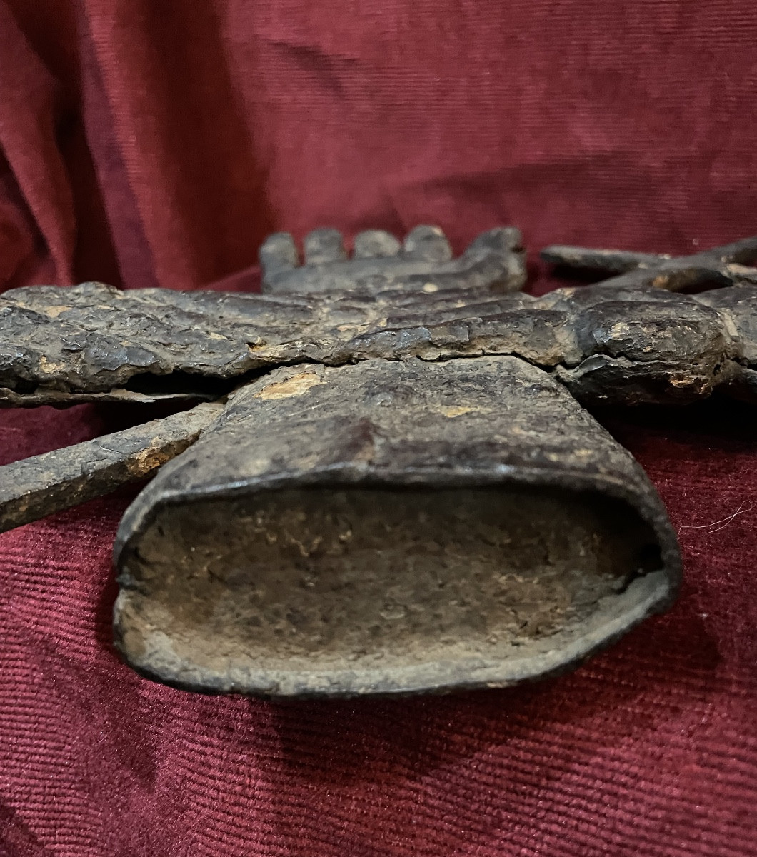 Wrought Iron Emblem Of The Franciscan Order, Folk Art, 16th Century -photo-2