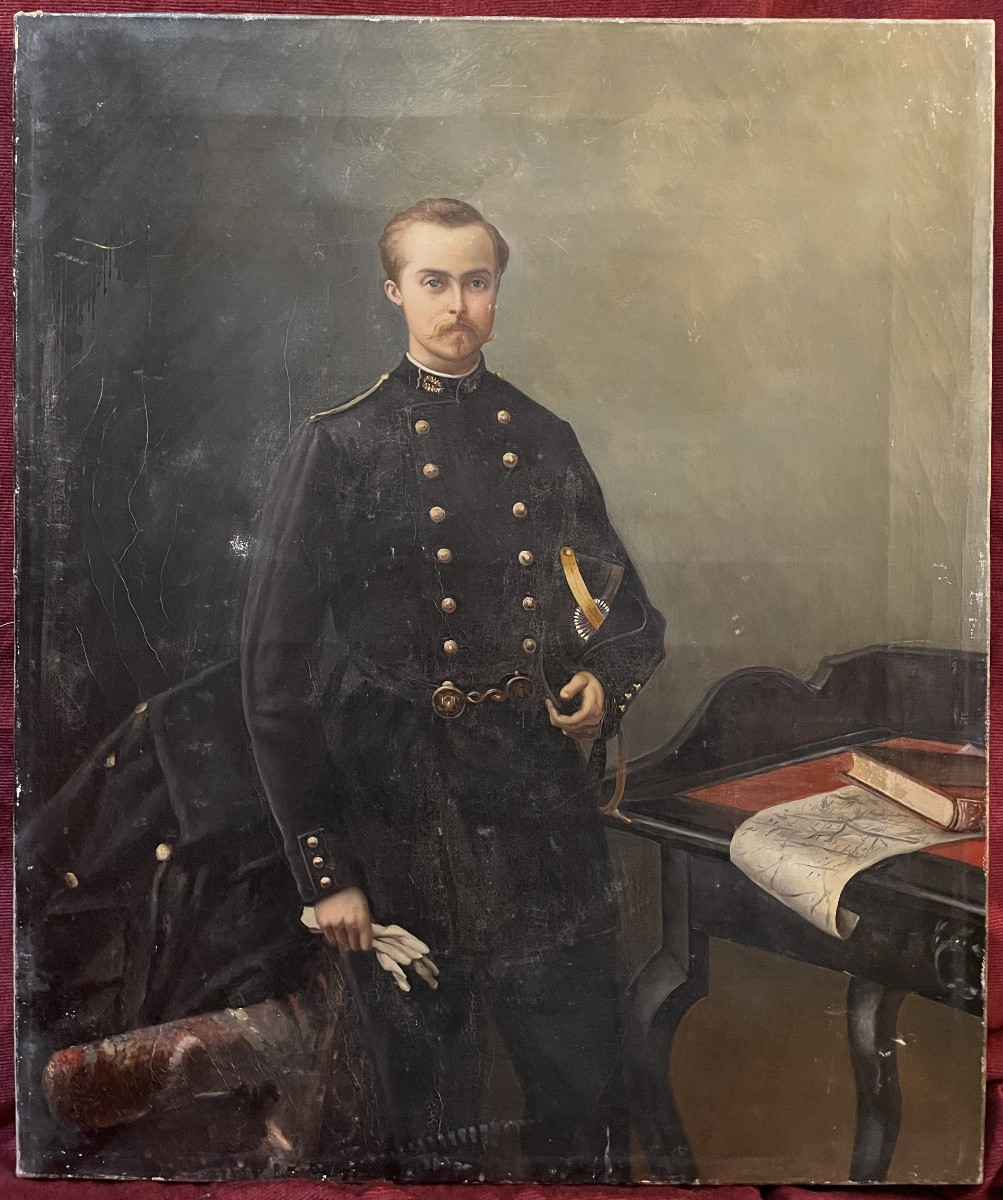 Portrait Of A Soldier, French School, 19th Century 