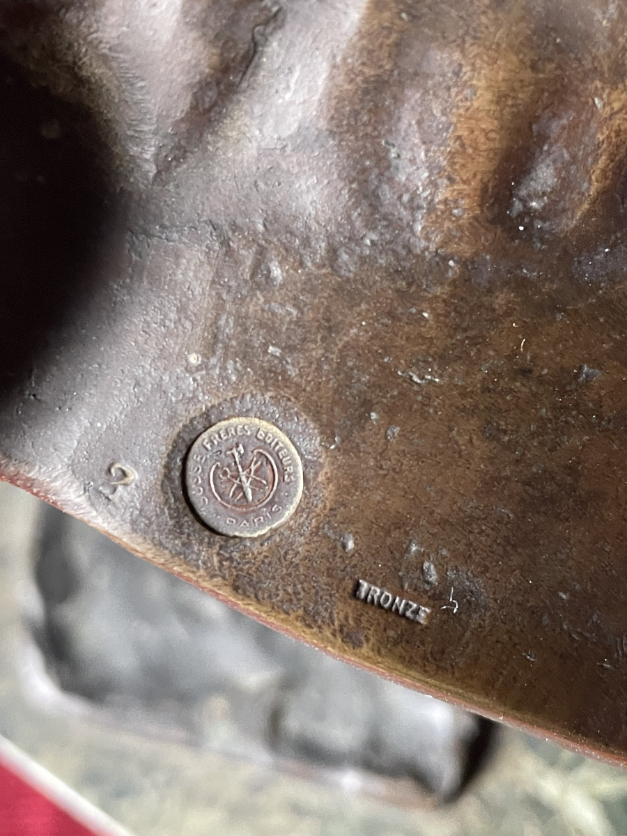 "La colère d'Achille", bronze par Constant Roux-photo-1