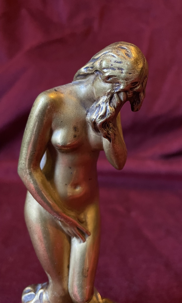 Pleureuse, bronze par Antonin Mercié-photo-2