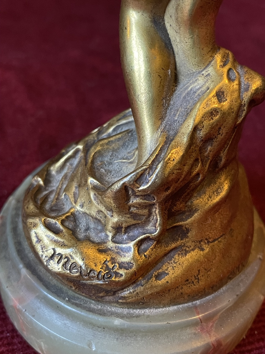 Pleureuse, bronze par Antonin Mercié-photo-4