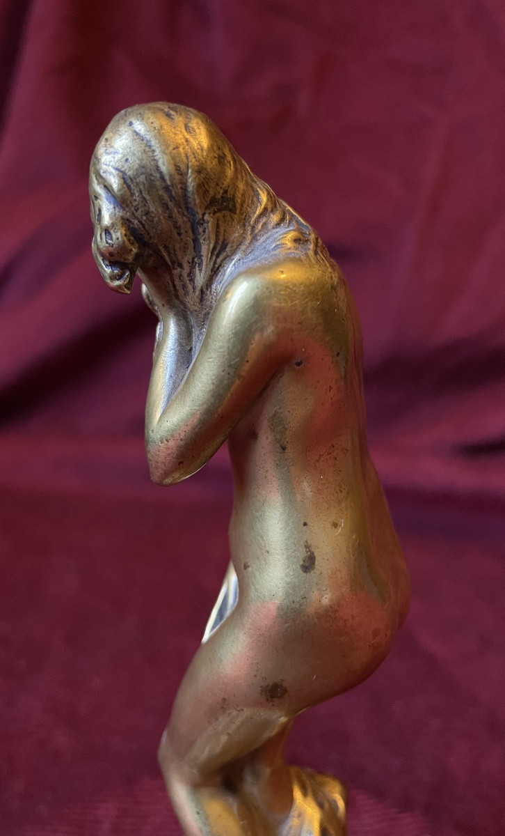 Pleureuse, bronze par Antonin Mercié-photo-3