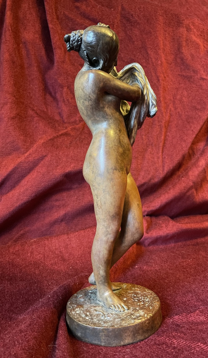 "young Woman In A Shirt", Bronze, By Charles Cumberworth-photo-1