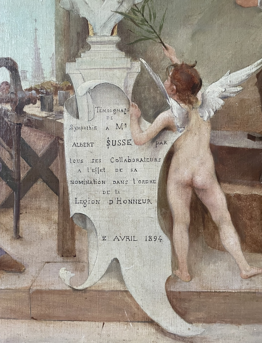Painting Presented To A. Susse On The Occasion Of His Receiving The Legion Of Honour, 1894-photo-4